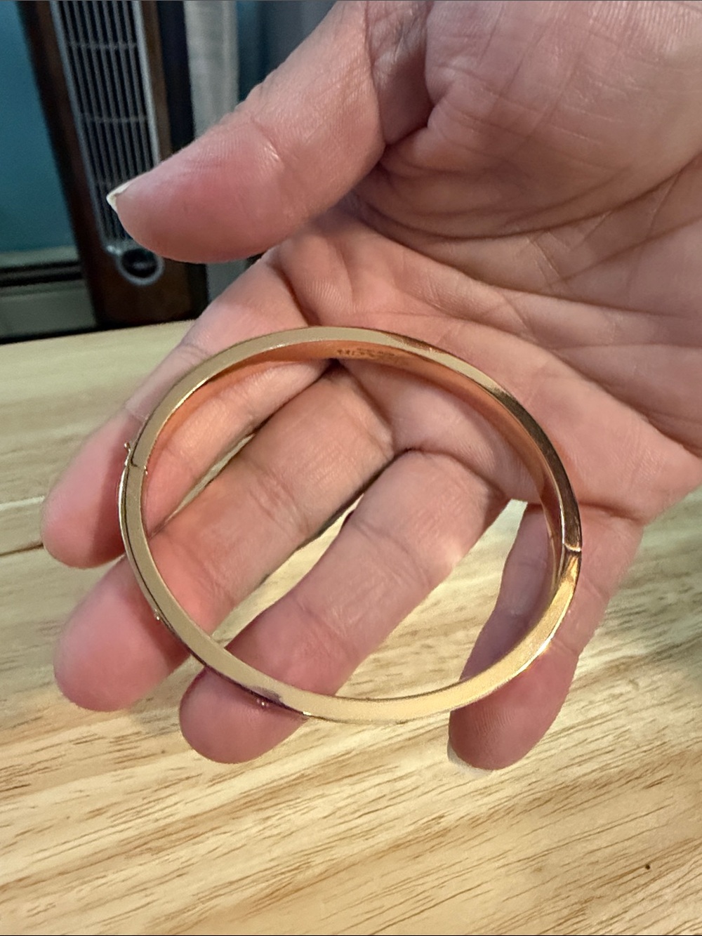 Coach Rose Gold Signature Link Bangle Bracelet - Picture 2 of 5